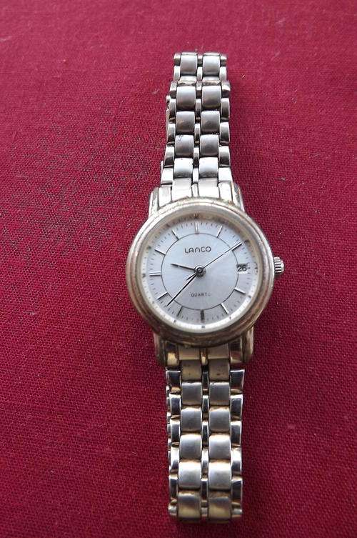Ladies Lanco Quartz Watch with good clean face - not working - needs good service and battery