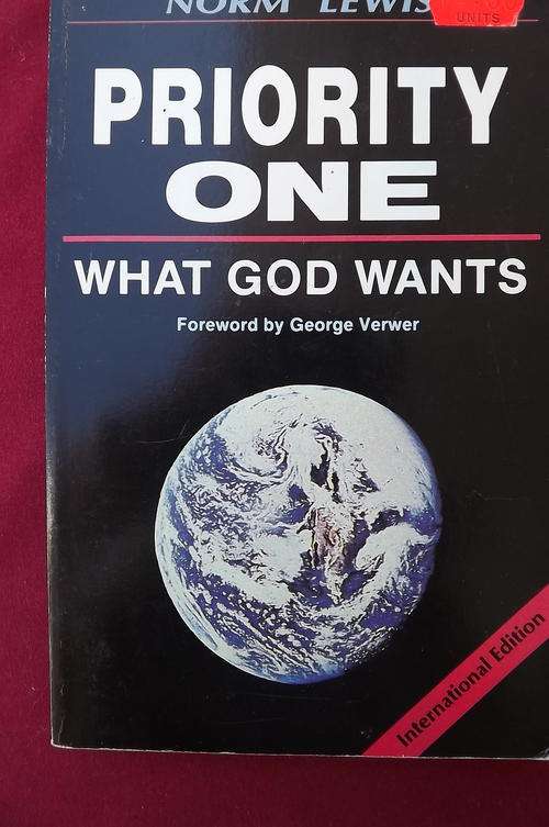 Book - Priority One - What God Wants