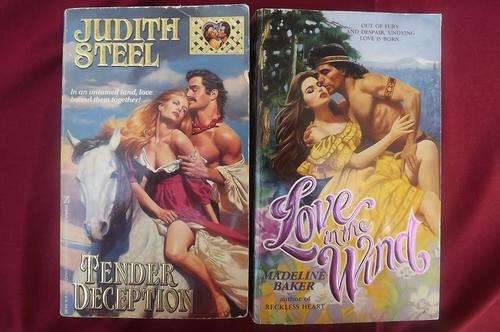 Book - Set of 2 Romance Story Books - Tender Deception & Love in the Wind