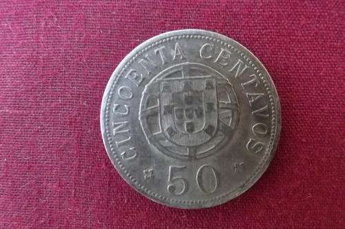 Portuguese Angola 50 Centavos 1927 - VF Condition