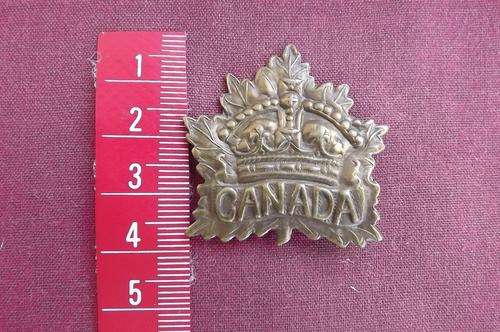 WW1 Canadian General Service Badge of CEF - Short slide