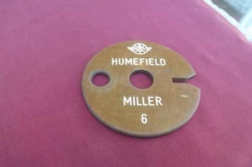 South African Transport Line Token used by Train Driver to enter a station