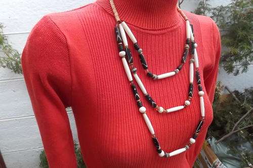 African Art Necklace from Sapphire Dawn - Bulky design - new item