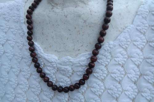 Beautiful Genuine Tiger Eye Stone Necklace - new item - length 56cm