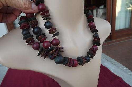 Stunning African necklace made from various coloured seeds.Length 74 cm