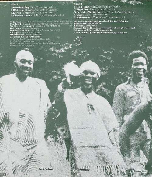 Osibisa - Welcome Home (1975) LP VINYL / ESTIMATE R35-R80
