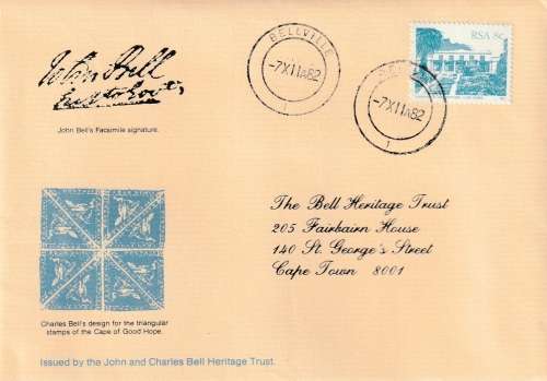 Bell Heritage Trust COGH triangle design commemorative cover