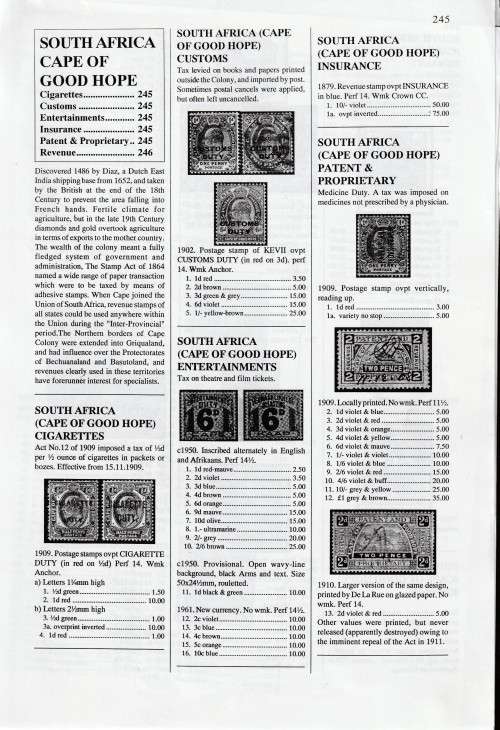 British Commonwealth Revenues J Barefoot Ltd Catalogue