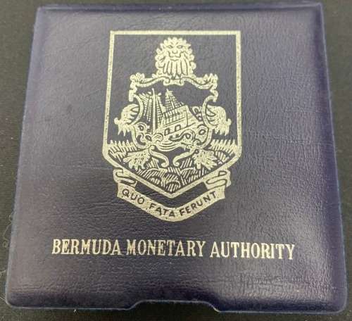 1977 $25 Bermuda 55gr (1.94oz) Proof silver coin with original box and COA rare