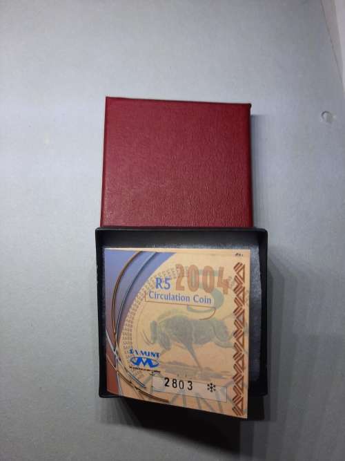 2004 Oom Paul mintmark R5 coin