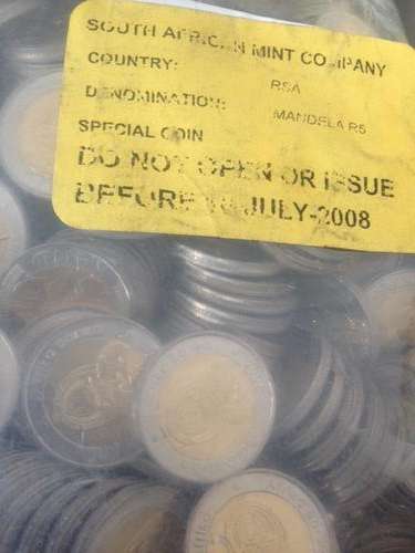 sealed bag 2008 R5 mandela coins