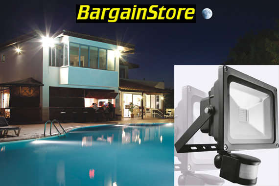 PIR motion sensor 10W LED Flood Light 220V Grey and Black housing available