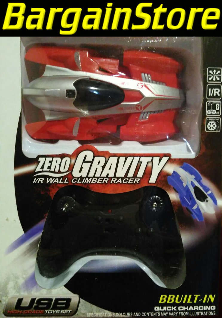ZERO GRAVITY infrared remote control wall climber racer rechargeable car, built in lithium battery