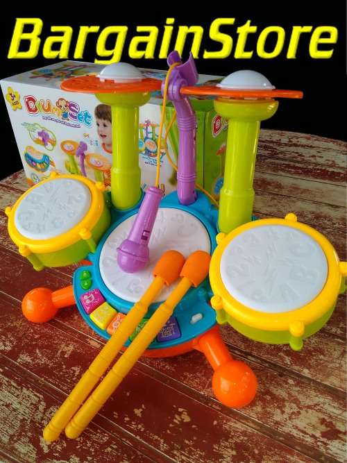 Electronic drum set toy
