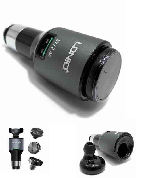 Bluetooth Earphone With Car Charger Docking Station