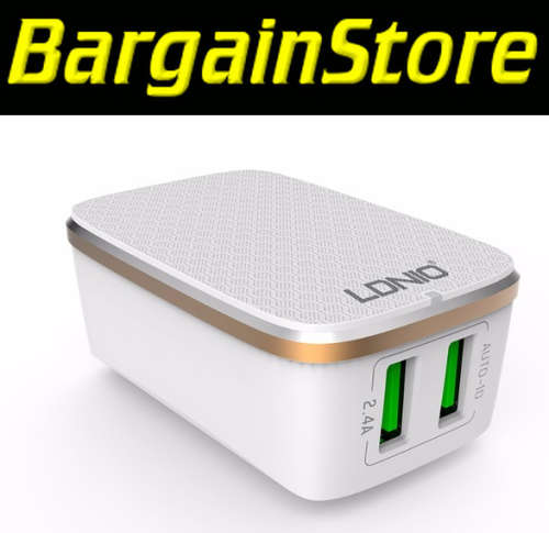 2 Port USB Charger with Android Cable