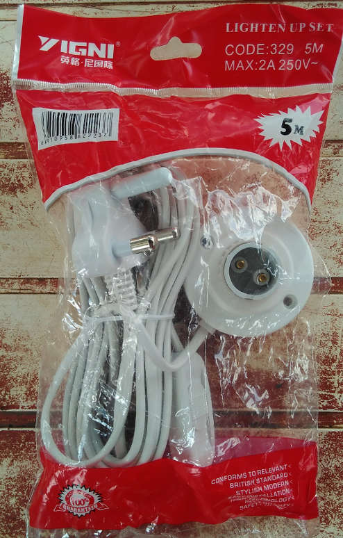 5m Cable Set for Light Bulb
