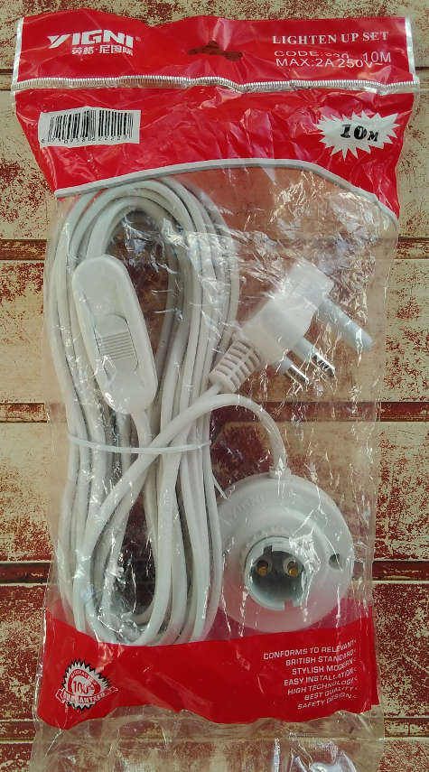 10m Cable Set for Light Bulb