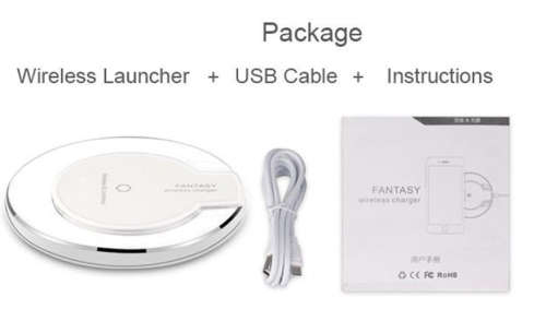Wireless Charger, Compatible with Qi Standard Smart Phones!