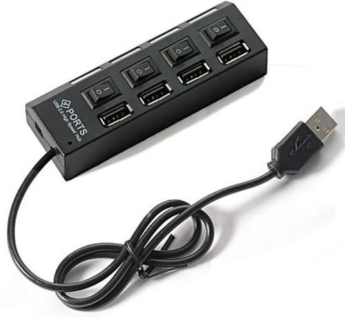 High Speed 4 Port USB Hub With Switches