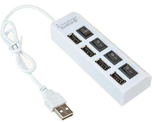 High Speed 4 Port USB Hub With Switches