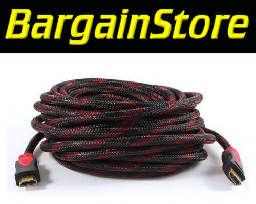 15M Braided HDMI Cable - 3 ON AUCTION