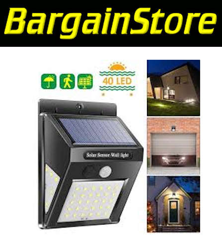 Solar Powered LED Wall Light