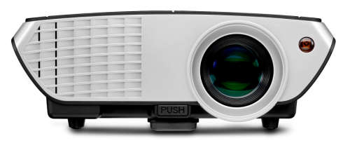 2000 Lumen 80w LED 1080p Full Size Projector with Built in Speaker and IR Remote