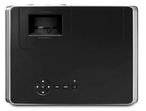 2000 Lumen 80w LED 1080p Full Size Projector with Built in Speaker and IR Remote