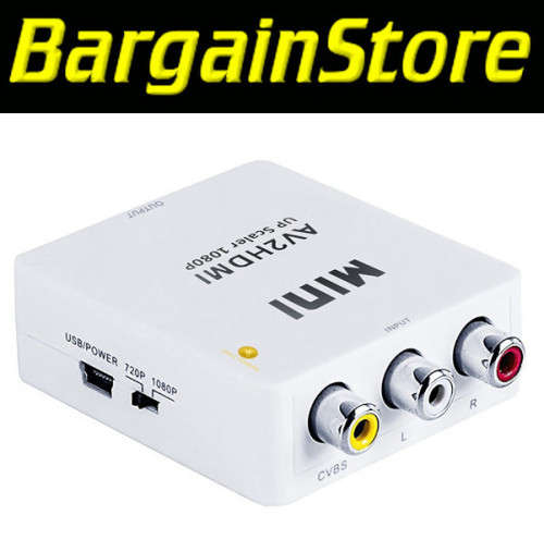 AV to HDMI Converter Up Scaler 1080p