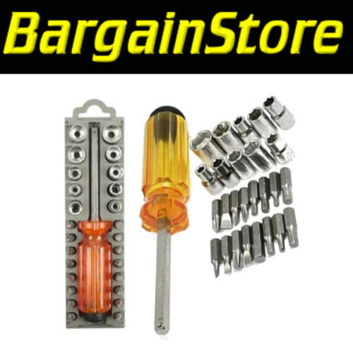 28 Piece Screwdriver Bit and Socket Set - 3 ON AUCTION