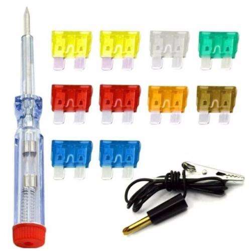 10 Piece Auto Plug In Fuse With Tester Kit and Auto-Aroma - 3 ON AUCTION
