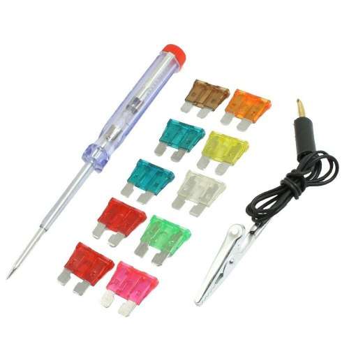 10 Piece Auto Plug In Fuse With Tester Kit and Auto-Aroma - 3 ON AUCTION