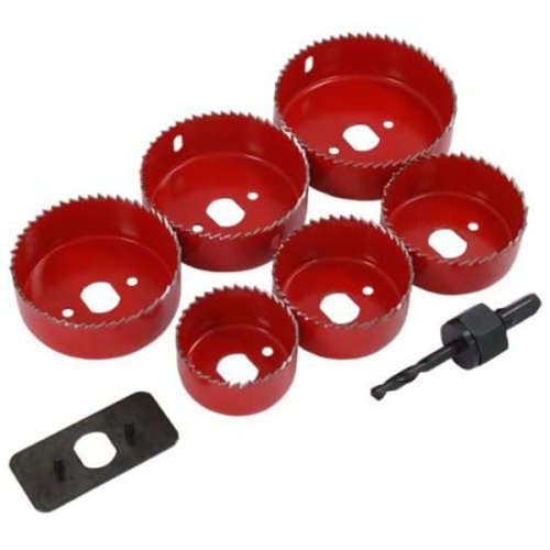 9pc Drill Holesaw Set, Downlight Installation Kit - 3 ON AUCTION