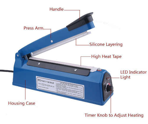 Impulse Sealer 200mm Plastic Sealer