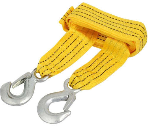 3m 3T Tow Rope with Forged Hook Safety Latches - 3 ON AUCTION