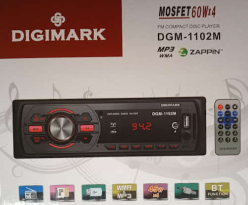 Bluetooth Car Radio + IR Remote