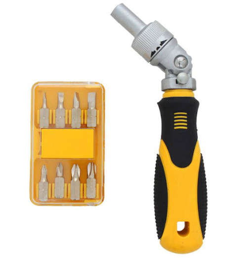 9 Piece Ratchet Driver and Bit Set - 3 ON AUCTION