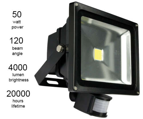 50W PIR Floodlight