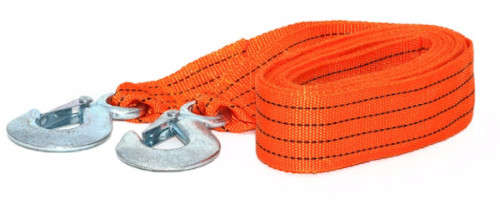 Heavy Duty 5m 5T Tow Rope with Forged Hook Safety Latches- 3 ON AUCTION