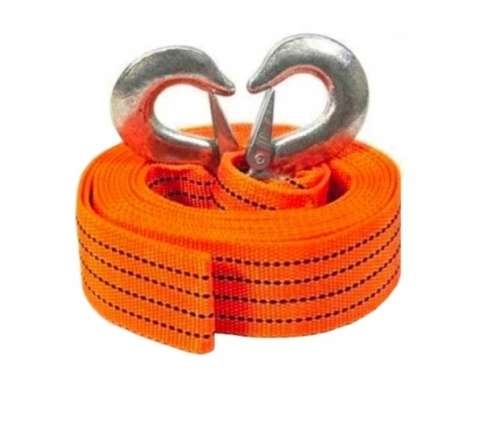Heavy Duty 5m 5T Tow Rope with Forged Hook Safety Latches- 3 ON AUCTION