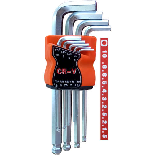 Ball End Allen Key Hex 9 Piece Set - 3 ON AUCTION