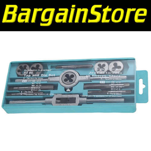 12 Piece Tap and Die Set