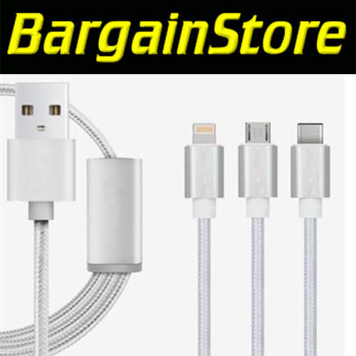 3 in 1 Data Cable - 3 ON AUCTION