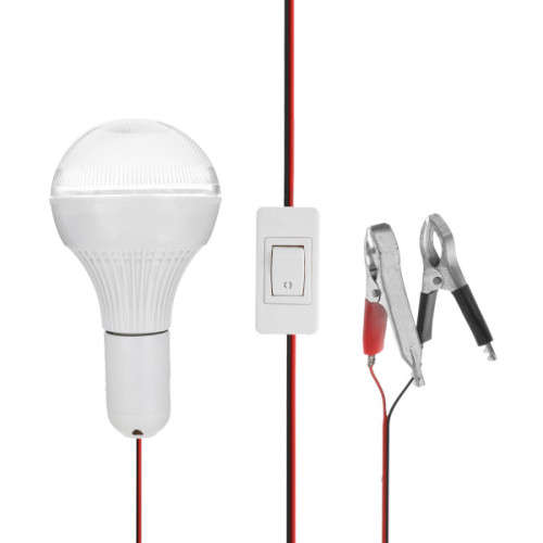 DC12V High Power LED Light Bulb with Switch and Battery Clamps- 5 ON AUCTION