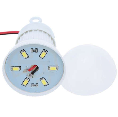 DC12V High Power LED Light Bulb with Switch and Battery Clamps- 5 ON AUCTION