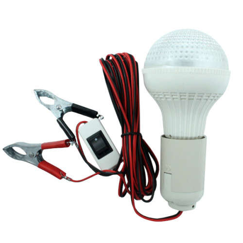DC12V High Power LED Light Bulb with Switch and Battery Clamps- 5 ON AUCTION