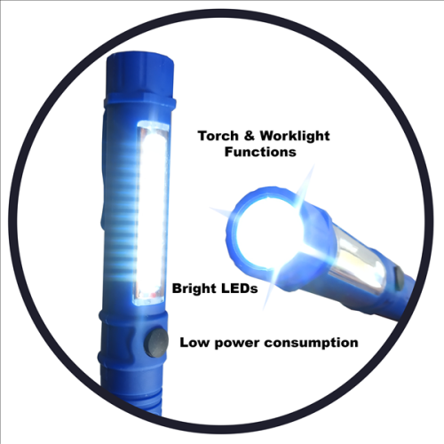 Magnetic Worklight and Torch - 3 ON AUCTION