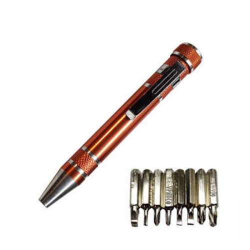 8 Piece Precision Screwdriver Set with Pen Holder- 3 ON AUCTION