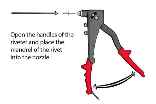 10" 250mm Hand Riveter, Pop Rivet Gun